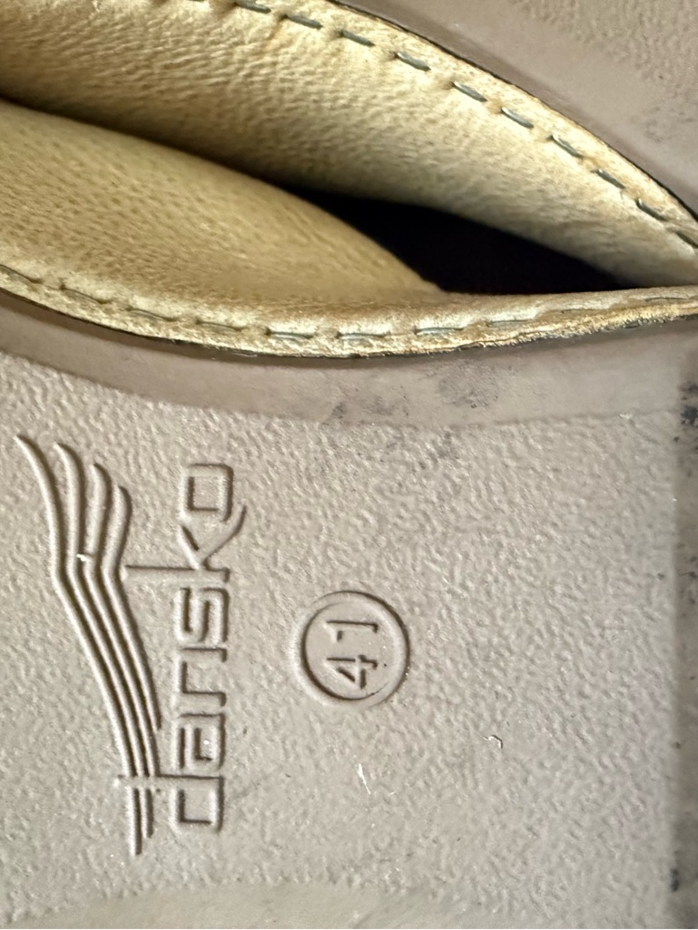 Dansko Tan Leather Slip-On Clog Mule - Picture 11 of 13